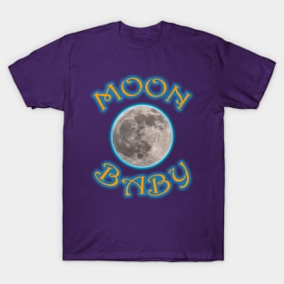 MOON BABY (orange/blue) T-Shirt